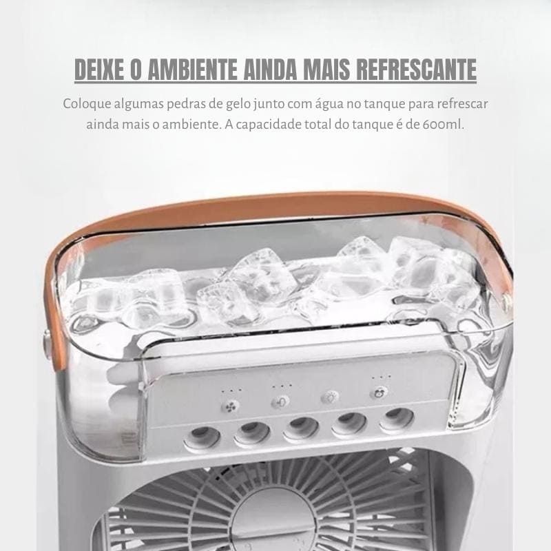 Mini Ar Condicionado, ventilador de mesa, umidificador, Prati+